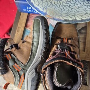 Keen Kids' Brown and Green Adventure Boots